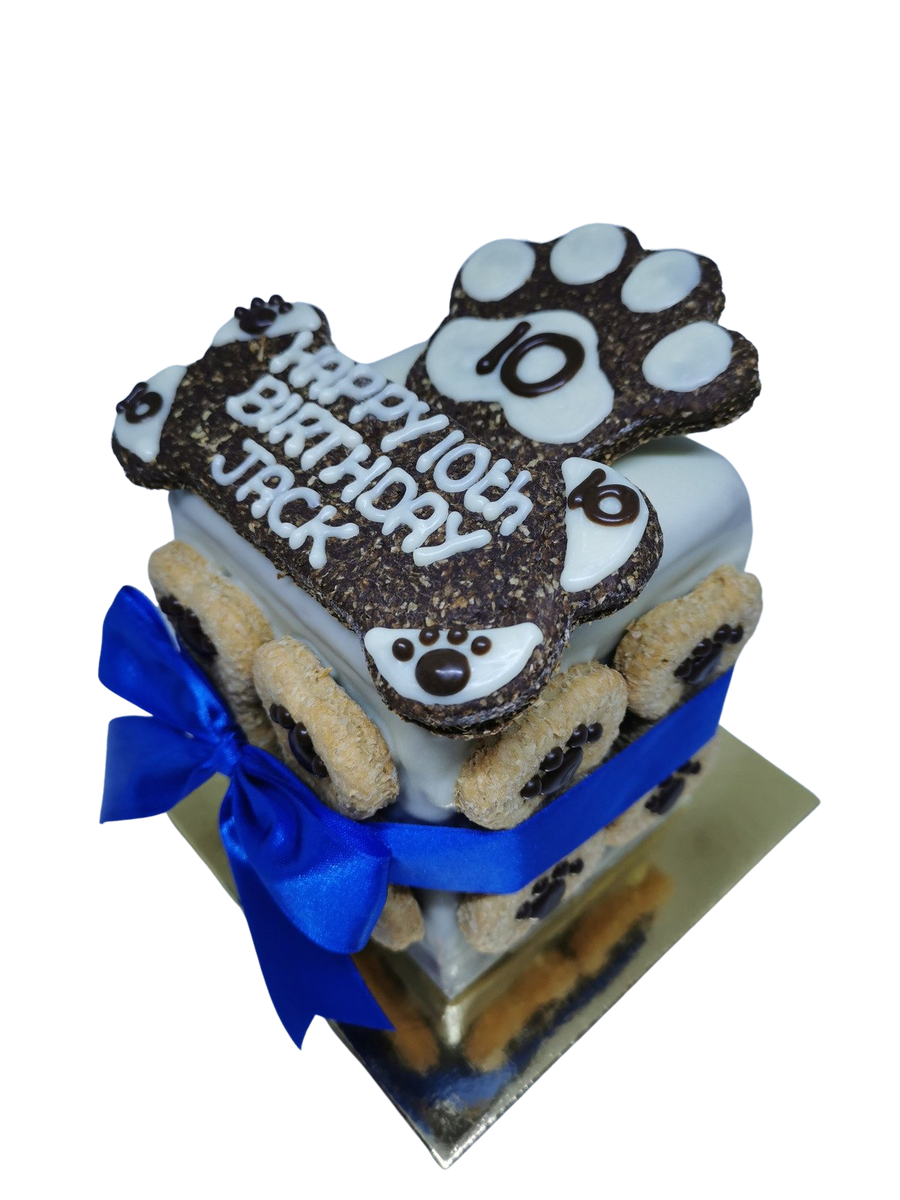 Dog Birthday Cake Jack Design ADELAIDE PICK UP ONLY The Woofery Dog