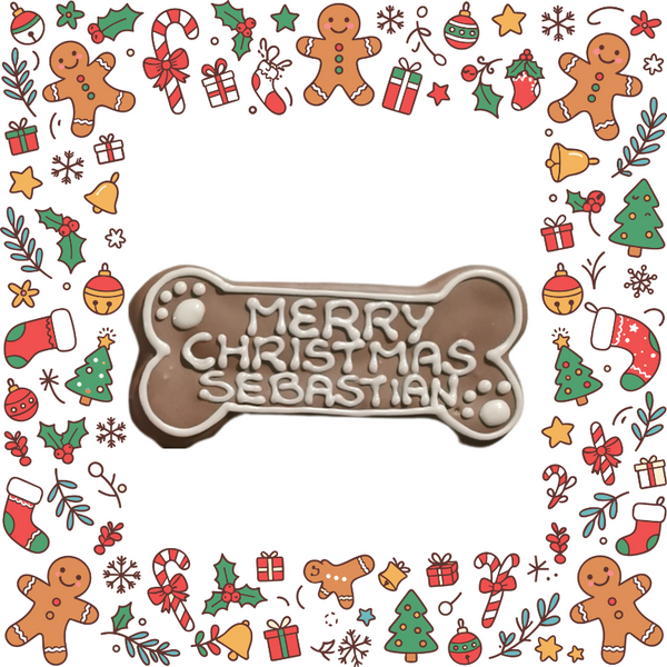 Personalised Merry Christmas Bone