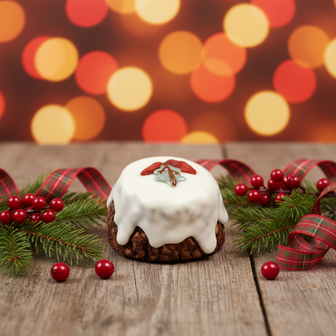 Festive Christmas Pudding Dog Treat
