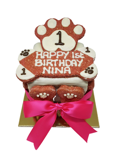 Dog Birthday Cake - Nina Design ADELAIDE PICK UP ONLY