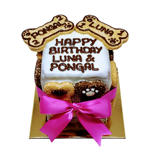 Dog Birthday Cake - Luna and Pongal Design ADELAIDE PICK UP ONLY