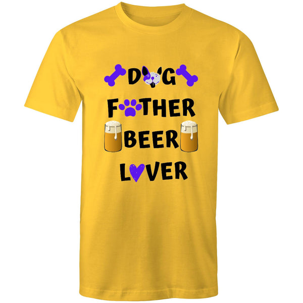 DOG FATHER BEER LOVER - Mens T-Shirt - 14 COLOURS