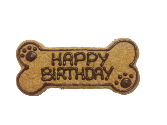 Birthday Bow Wow Bone - Peanut Butter