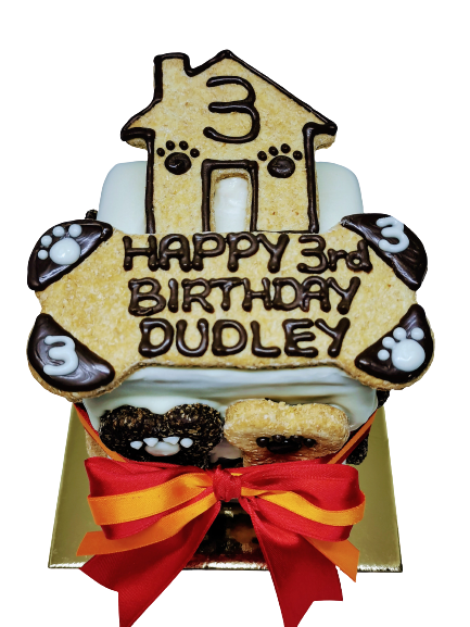 Dog Birthday Cake - Dudley Kennel/Bone Design ADELAIDE PICK UP ONLY