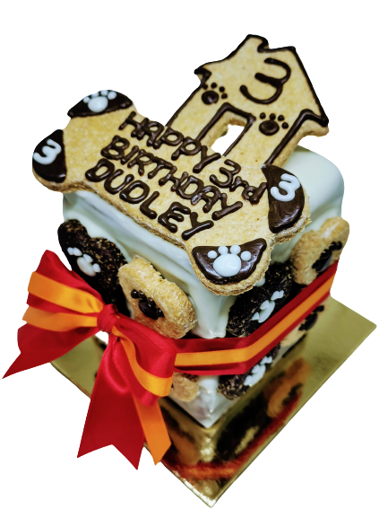 Dog Birthday Cake - Dudley Kennel/Bone Design ADELAIDE PICK UP ONLY