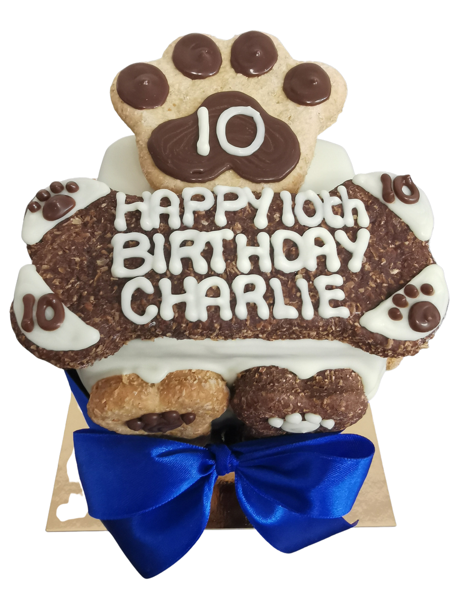 Dog Birthday Cake Charlie Design Paw Bone ADELAIDE PICK UP ONLY The dog-birthday-cake-charlie-design-paw-bone-adelaide-pick-up-only-the