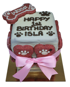 Dog Birthday Cake - Isla Design ADELAIDE PICK UP ONLY