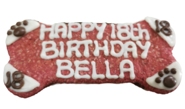 Personalised Birthday Bone Biscuit