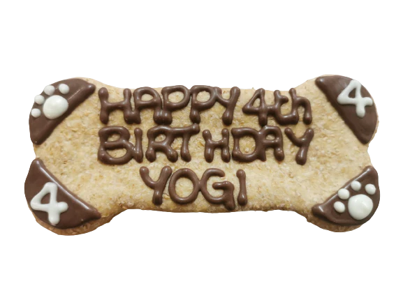 Personalised Birthday Bone Biscuit